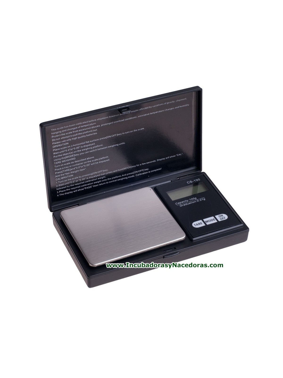 Balanza digital compacta para peso de huevos y medicamentos