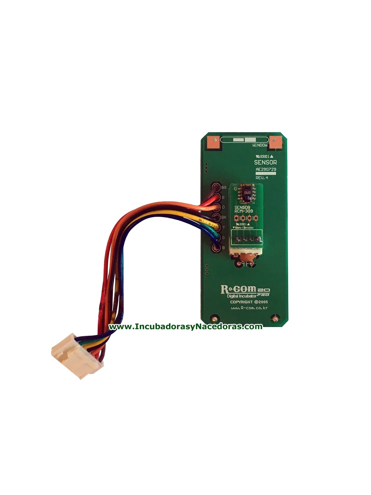 Porta sensor incubadora Rcom 20