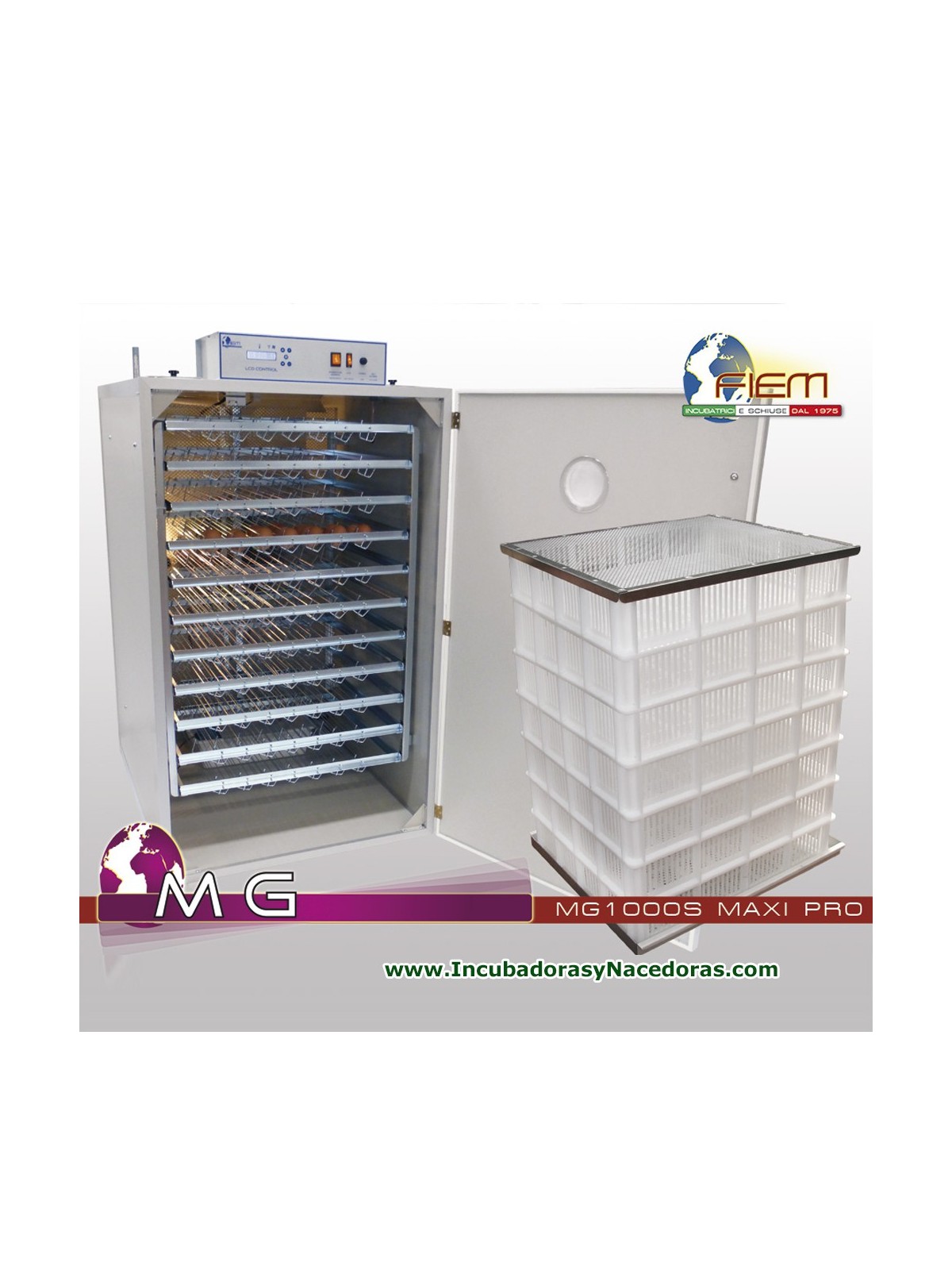 Incubadora Fiem MG1000S MAXI PRO