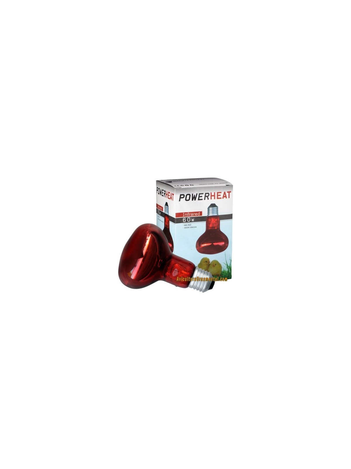 Bombilla infrarroja PowerHEAT para pollitos