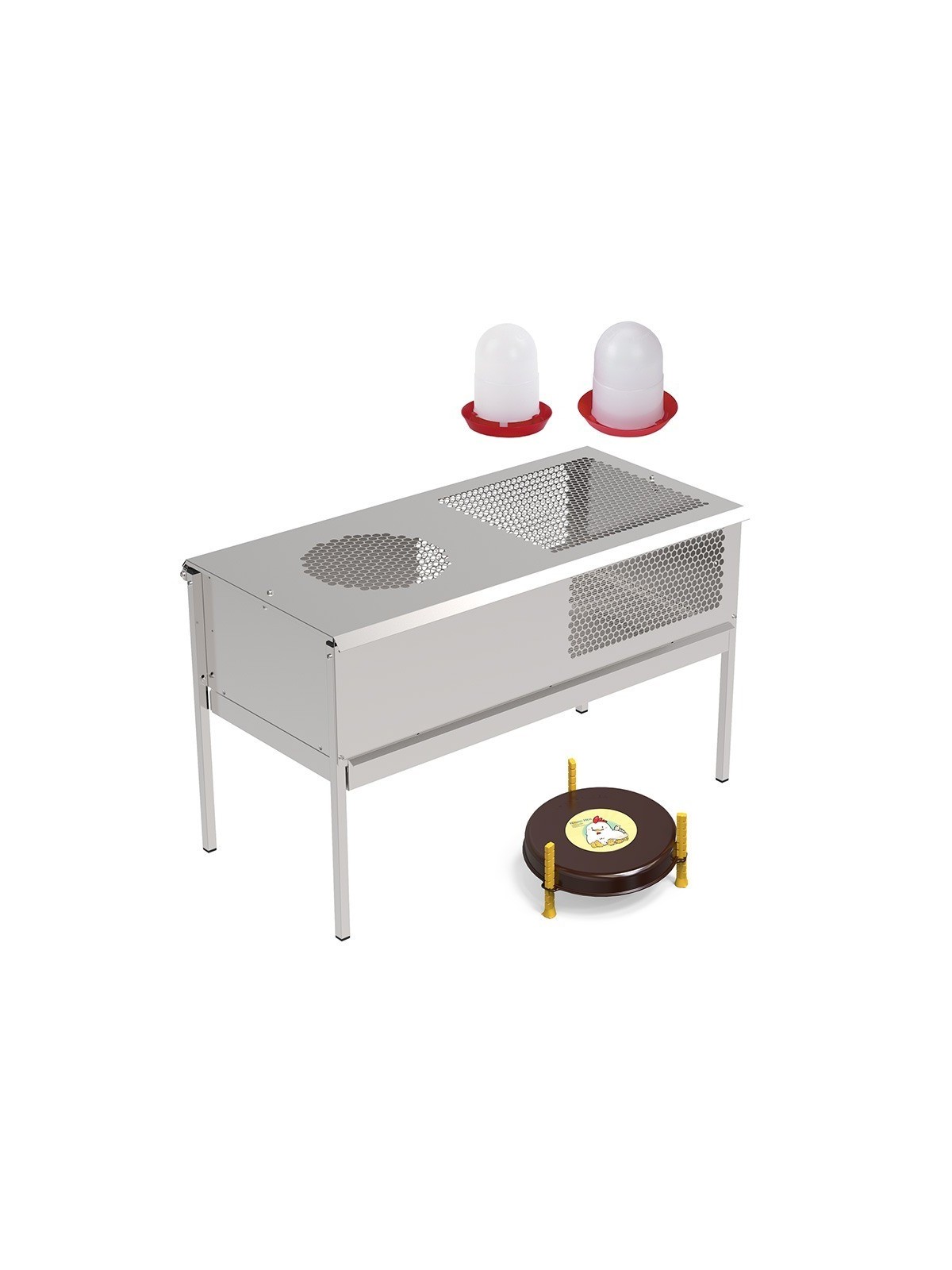 Criadora pollitos Baby Park con calefactor Nanny Hen