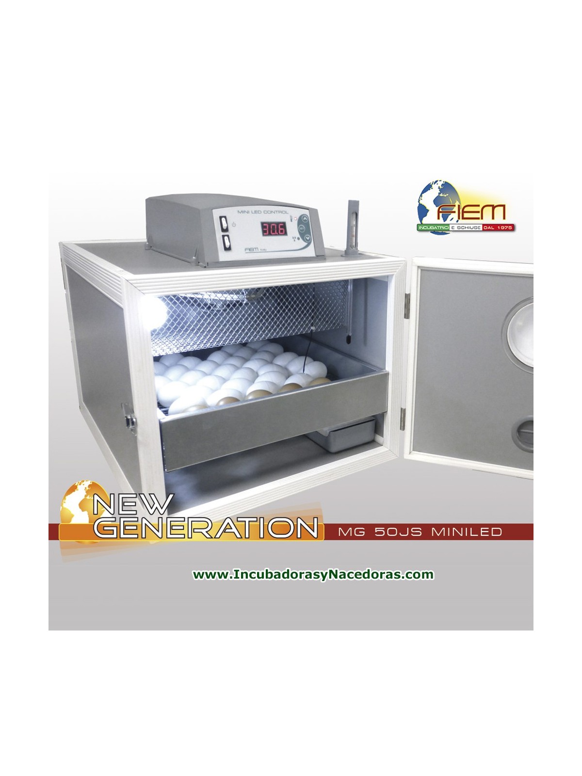 Incubadora Fiem MG50 Junior PVC MINI LCD