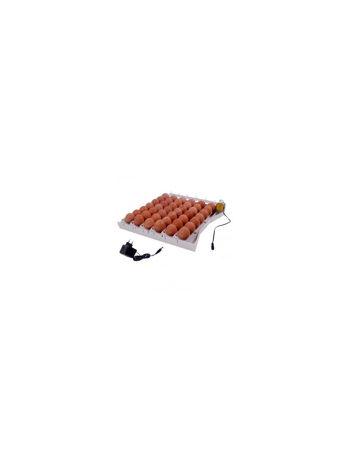 Sistema automático de volteo para 42 huevos 12 Voltios con adaptador